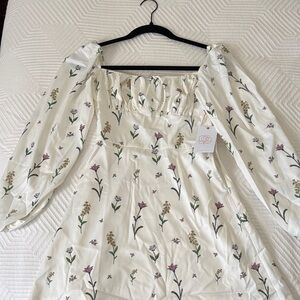 Floral Long Sleeve Dress